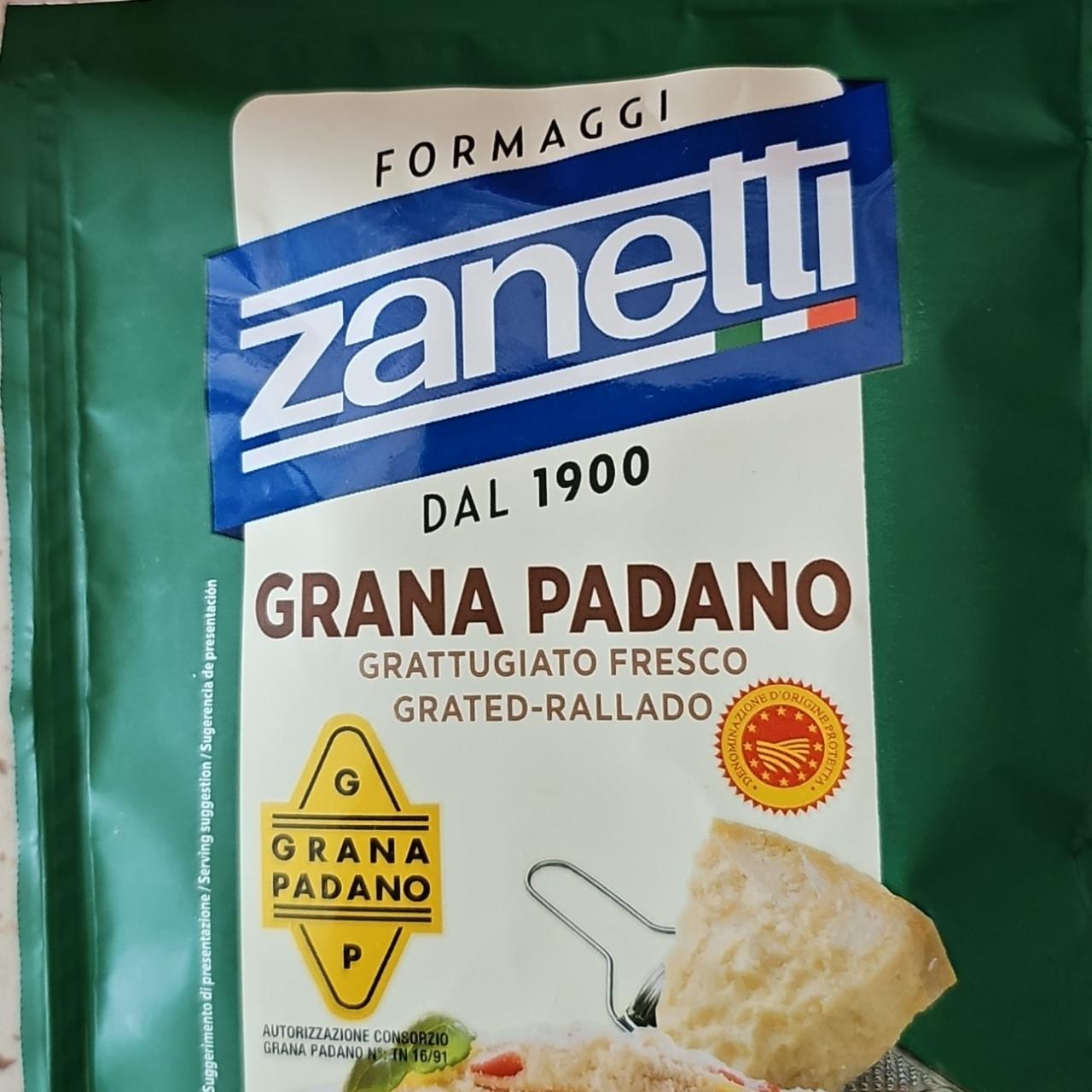 Fotografie - Formaggi Grana Padano grattugiato fresco Zanetti