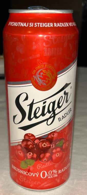 Fotografie - Pivo Steiger Radler brusnicovy