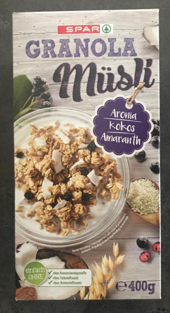 Fotografie - Spar Granola Musli Aronia Kokos Amaranth