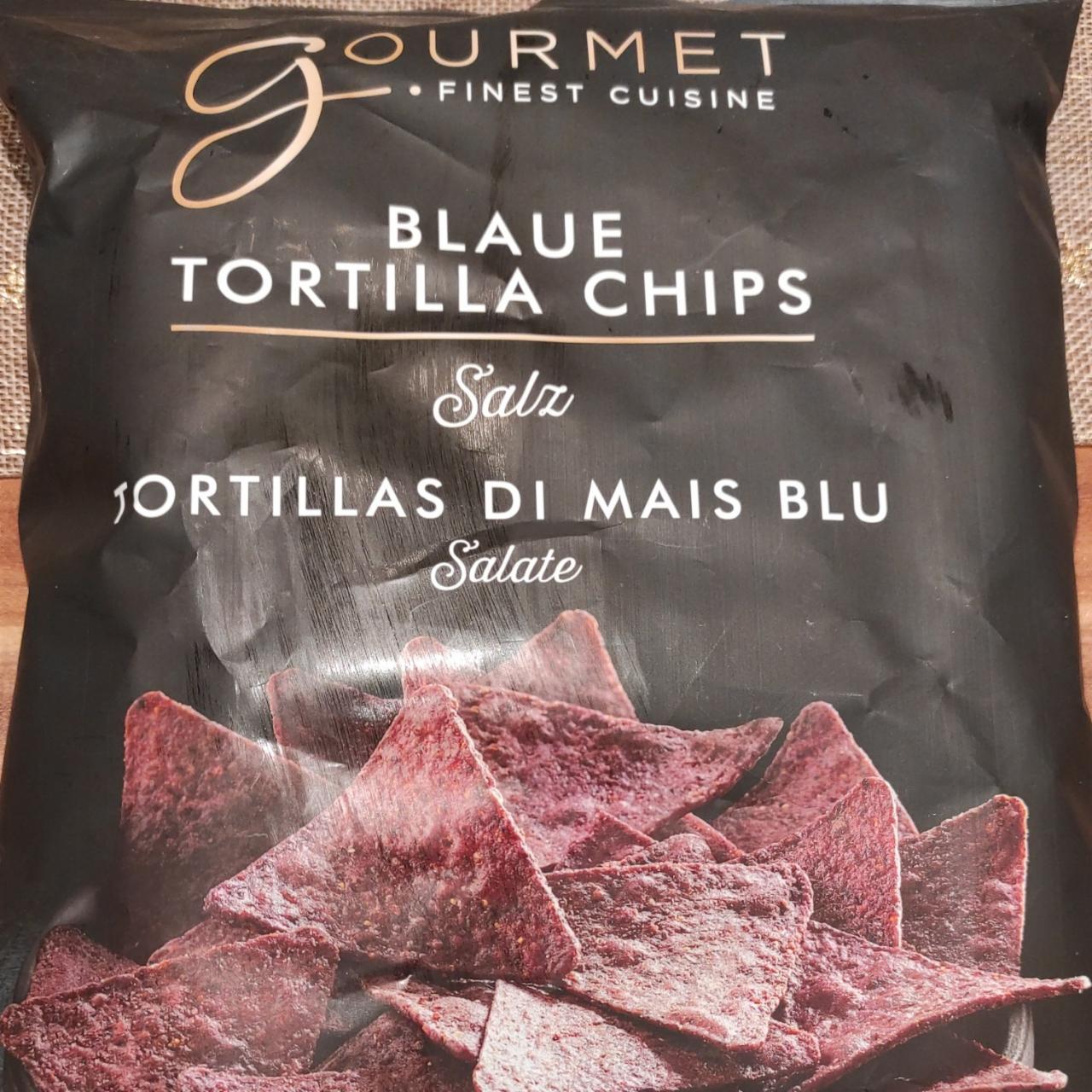 Fotografie - Blaue Tortilla chips Salz Gourmet