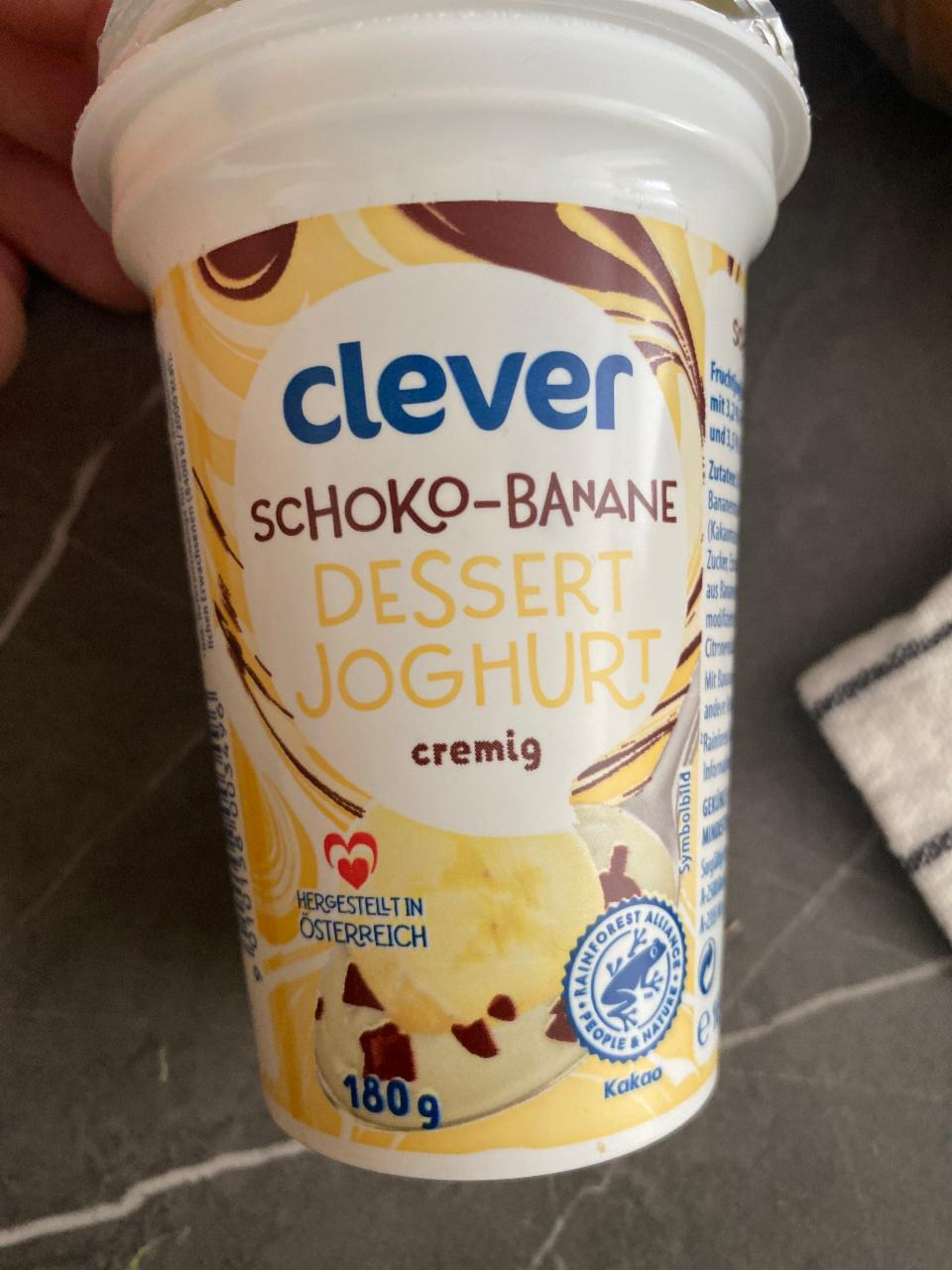 Fotografie - Schoko-Banane dessert joghurt cremig Clever