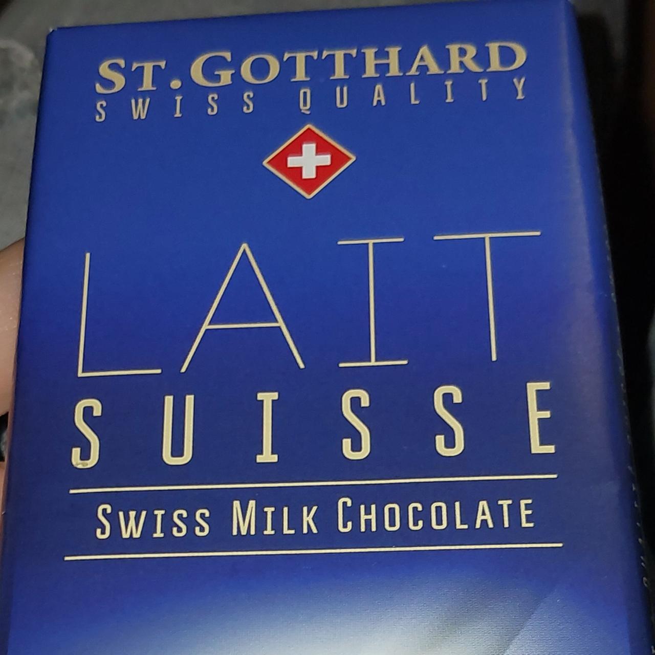 Fotografie - Lait Suisse Swiss Milk Chocolate St.Gotthard