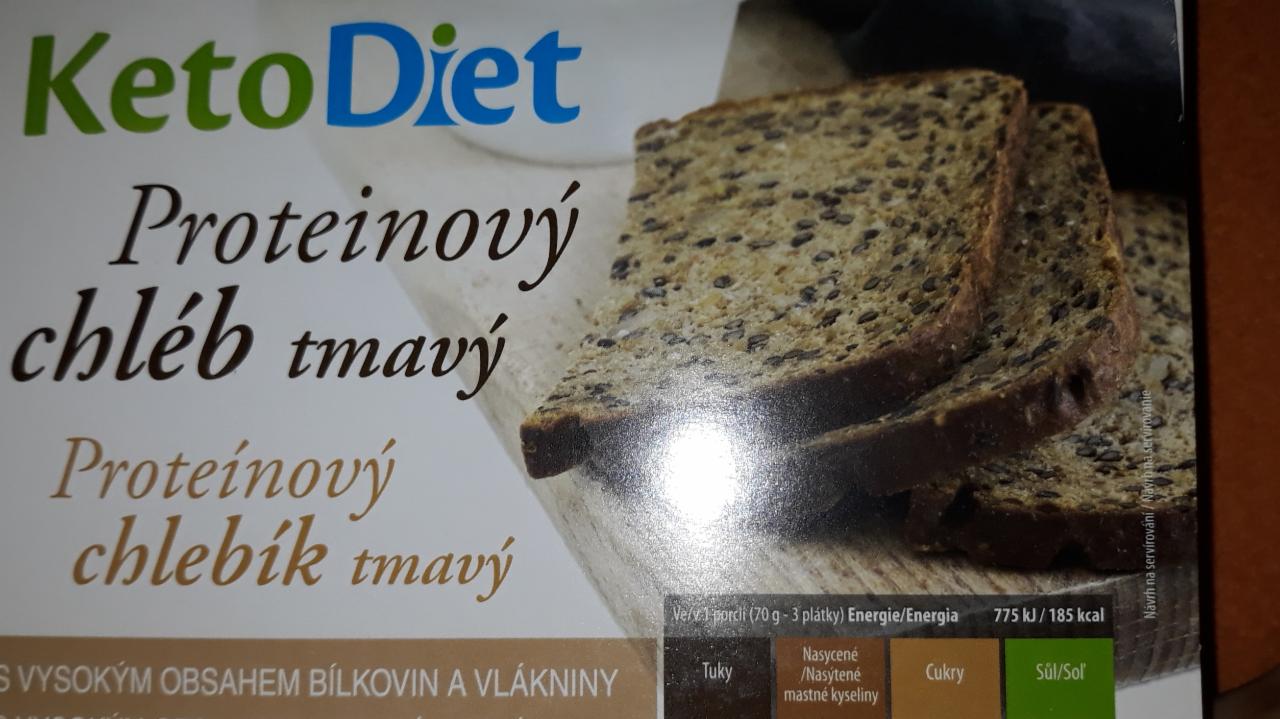 Fotografie - proteinový chlieb tmavý KetoDiet