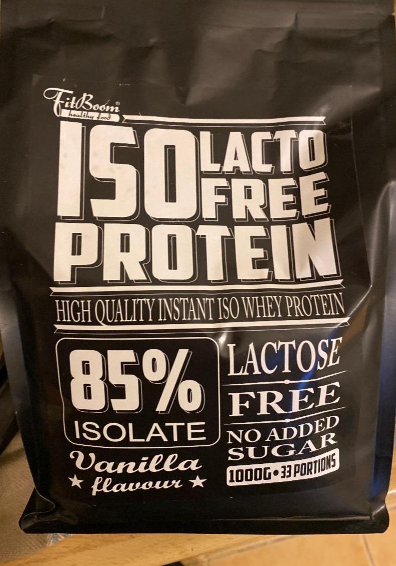 Fotografie - ISO Lacto Free Protein Vanilla flavour FitBoom