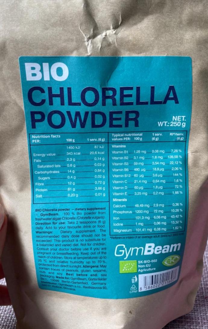 Fotografie - Bio Chlorella Powder GymBeam