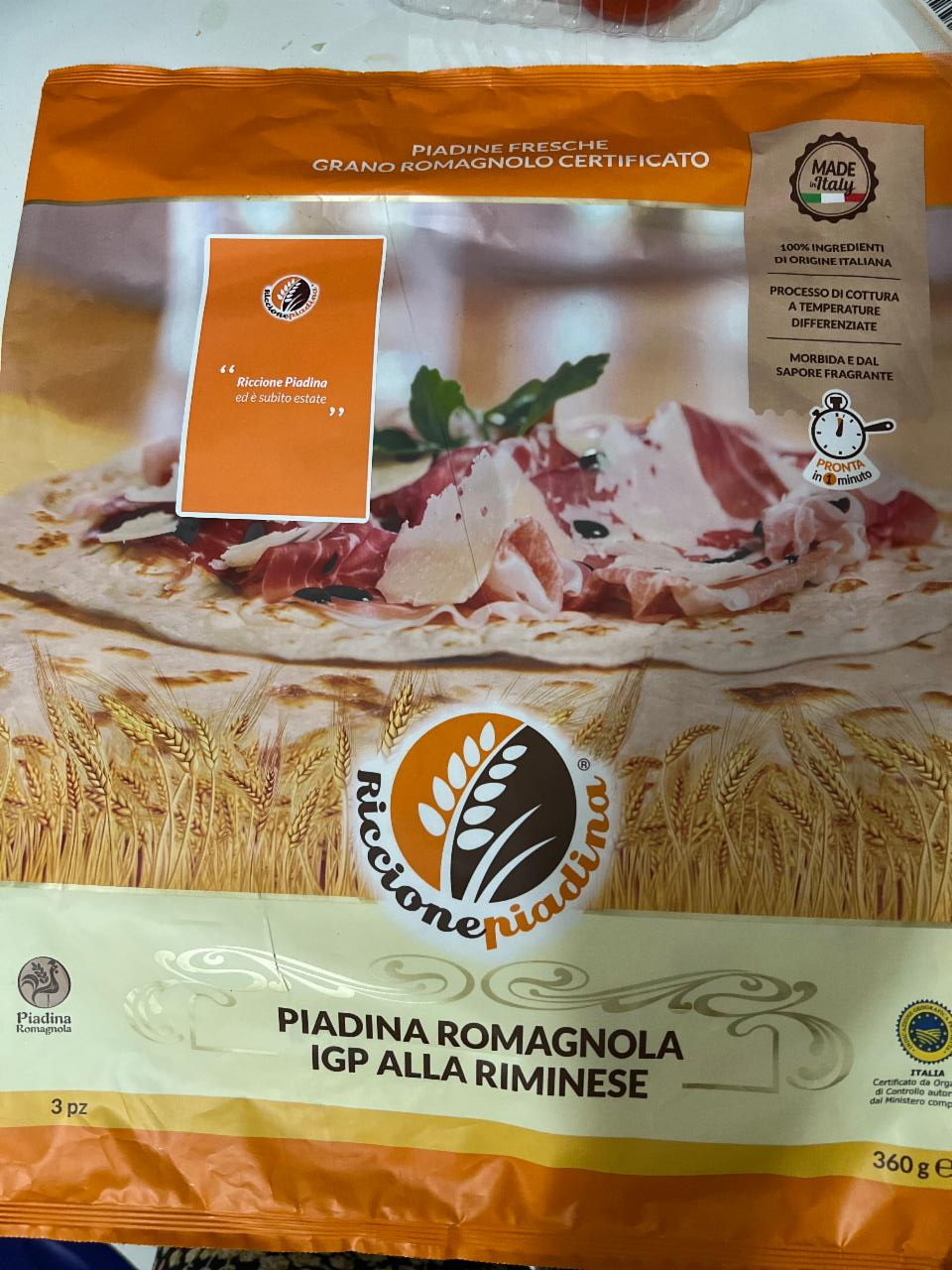 Fotografie - Piadina romagnola IGP Alla riminese Riccione Piadina