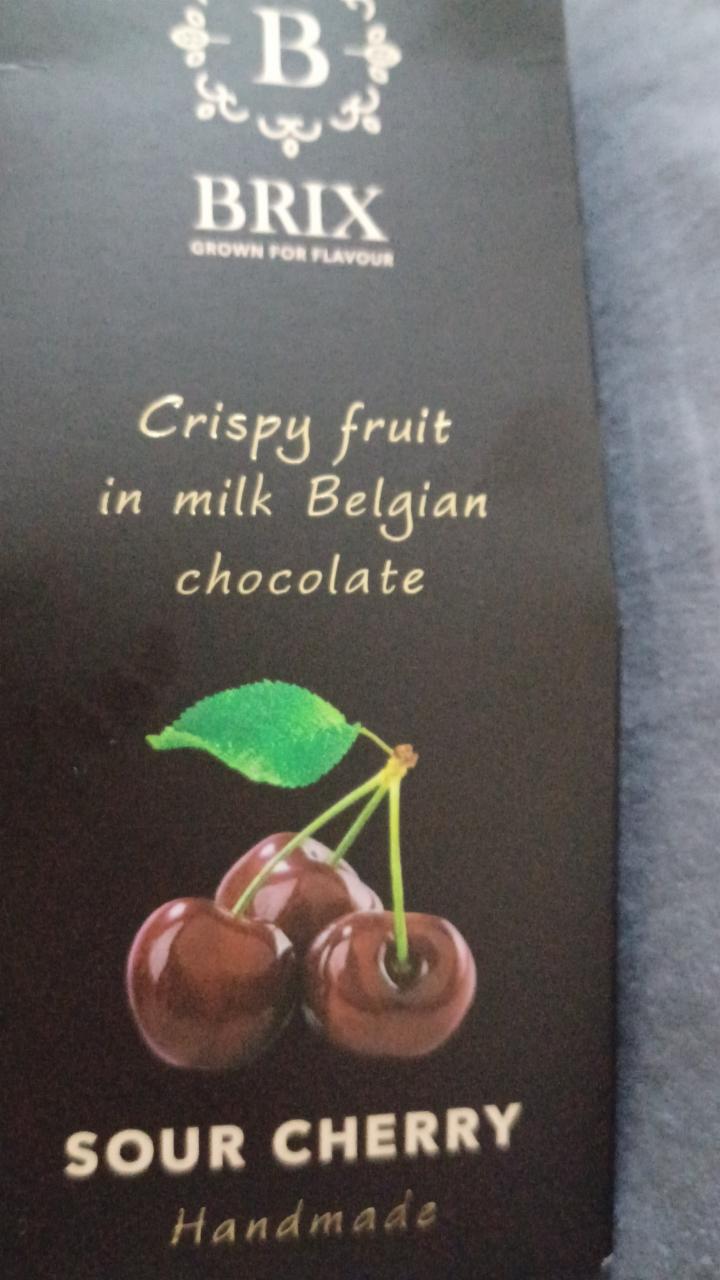 Fotografie - cripsy fruit in milk Belgian chocolate Brix