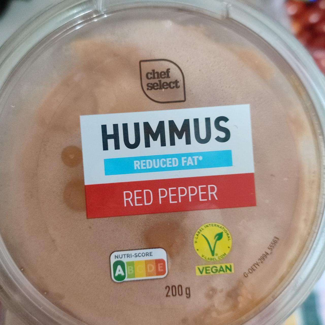 Fotografie - Hummus reduced fat Red Pepper Chef Select