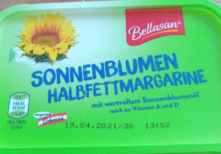 Fotografie - Sonnenblumen halbfettmargarine