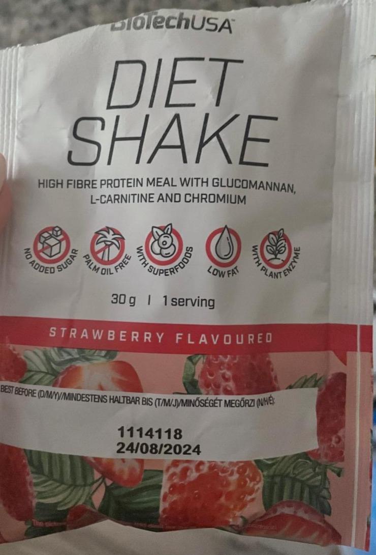 Fotografie - Diet Shake strawberry BioTechUSA
