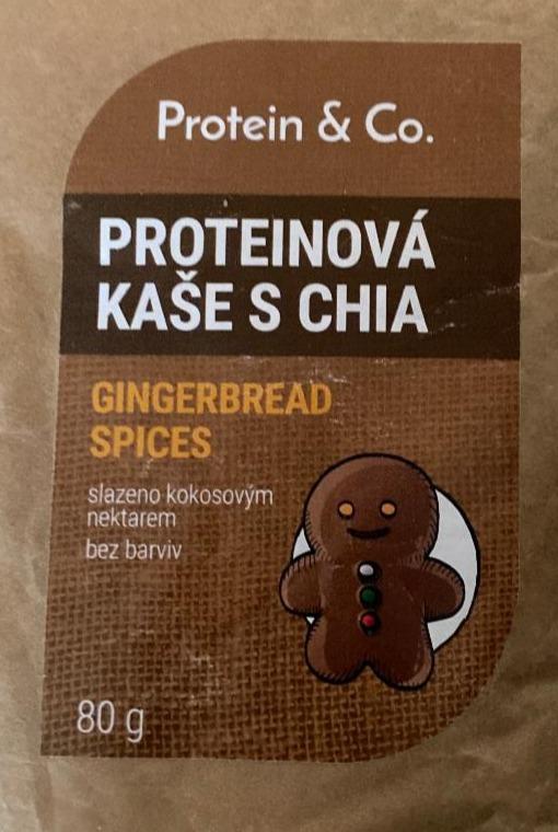 Fotografie - Proteinová kaše s chia Christmas gingerbread Protein & Co.