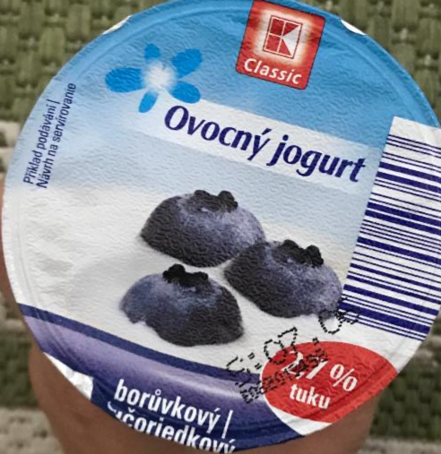 Fotografie - Ovocný jogurt čučoriedkový 2,7% K-Classic