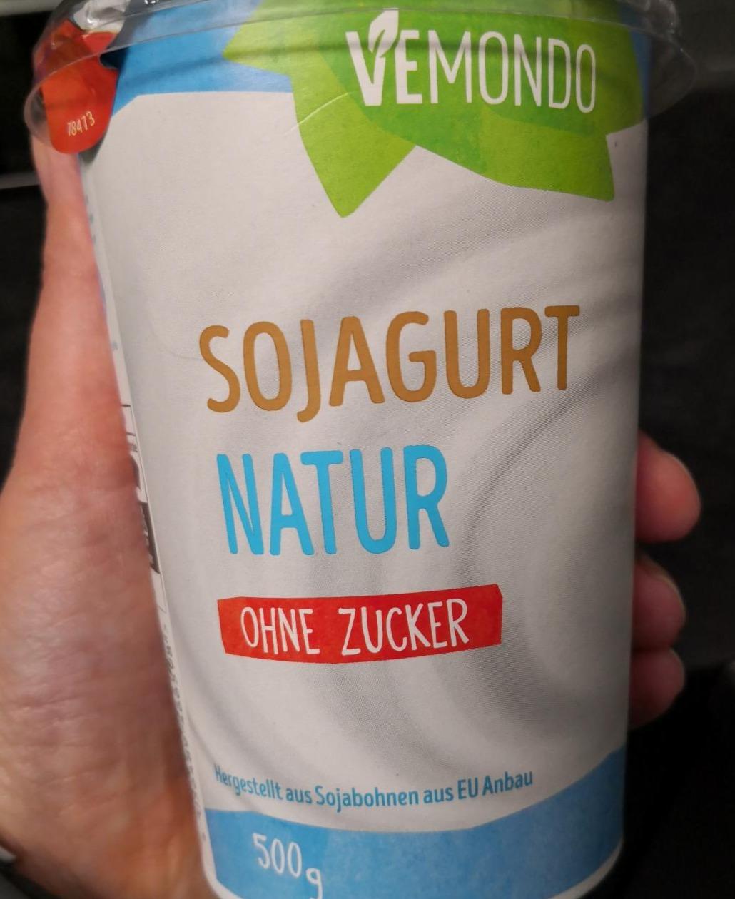 Sojagurt Natur ohne Zucker Vemondo - kalórie, kJ a nutričné hodnoty