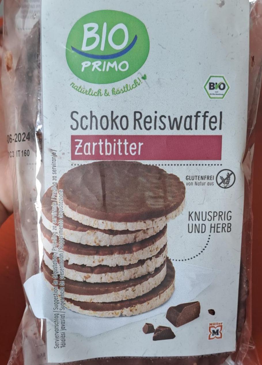 Fotografie - Schoko Reiswaffel Zartbitter Bio Primo