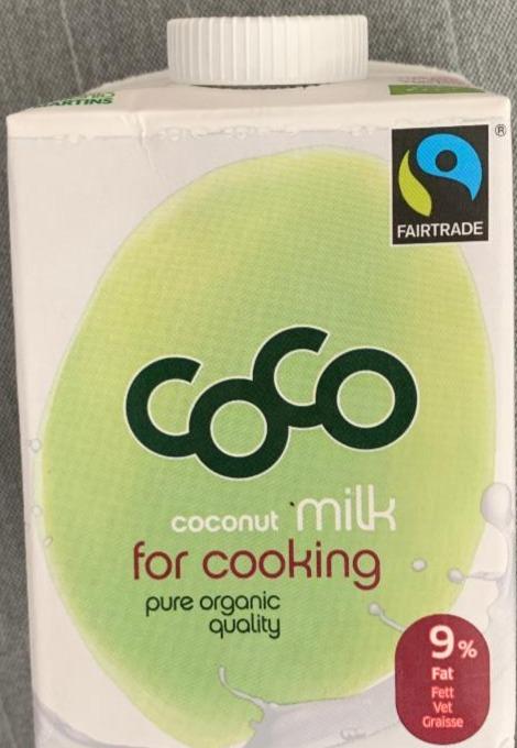 Fotografie - Coco coconut milk for cooking 9%