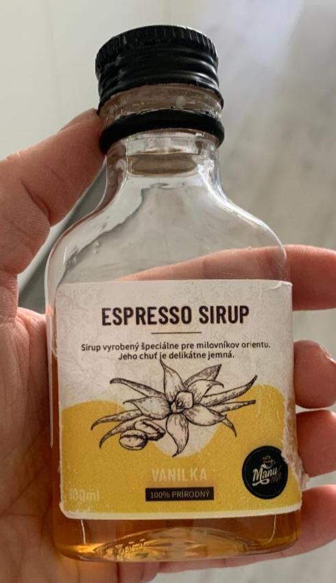 Fotografie - espresso sirup vanilka