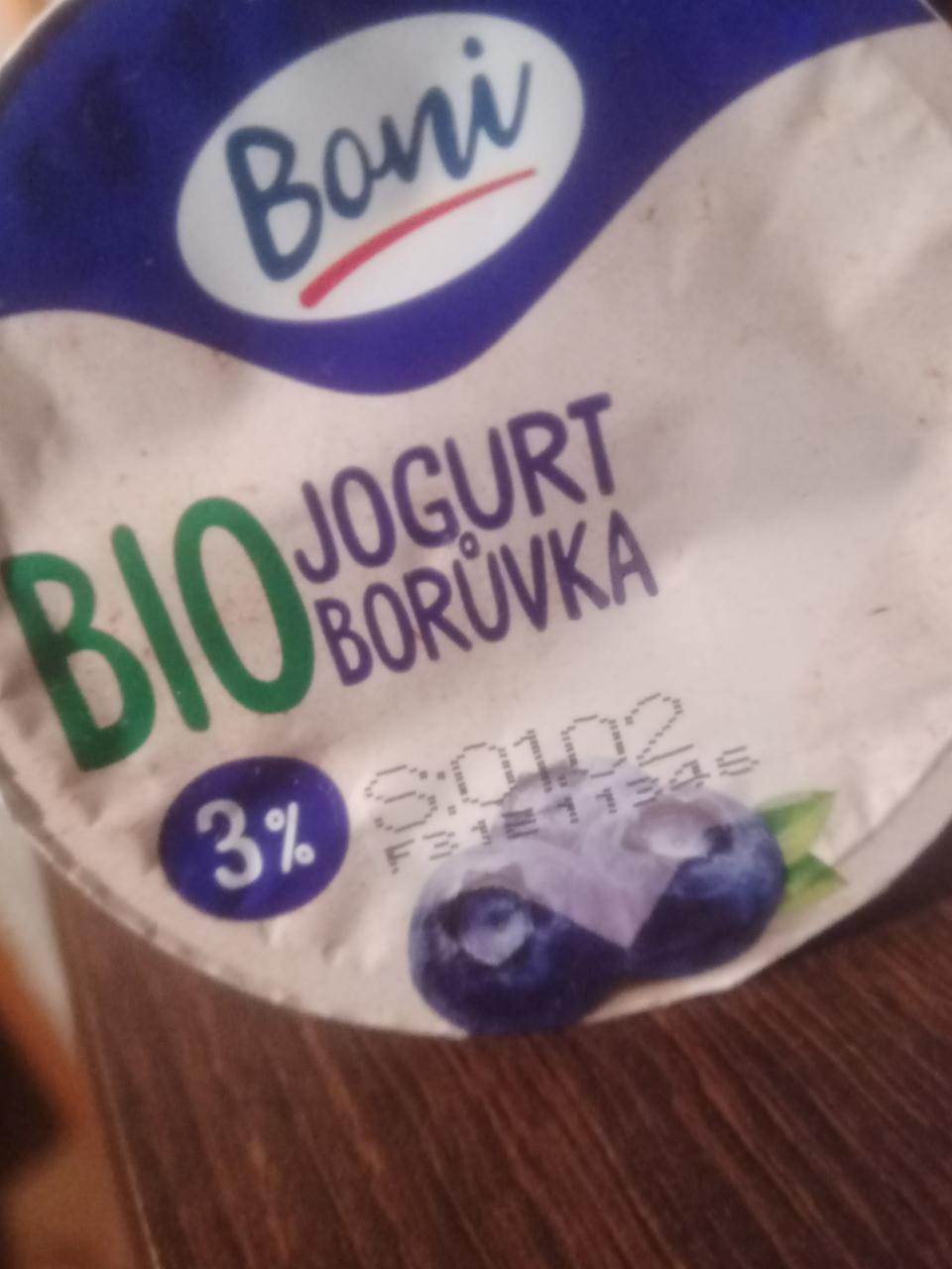 Fotografie - Bio jogurt borůvka Boni