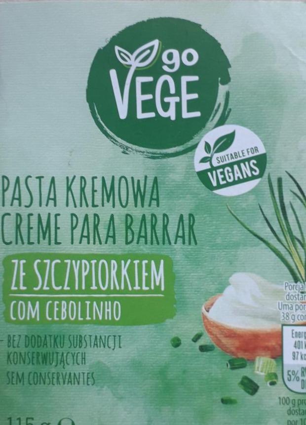 Fotografie - pasta kremowa ze szczypiorkiem Go Vege