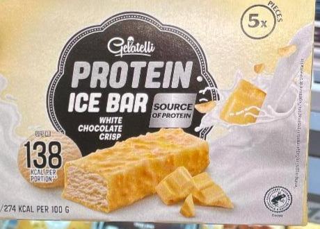 Fotografie - protein ice barwhite chocolate crisp Gelatelli