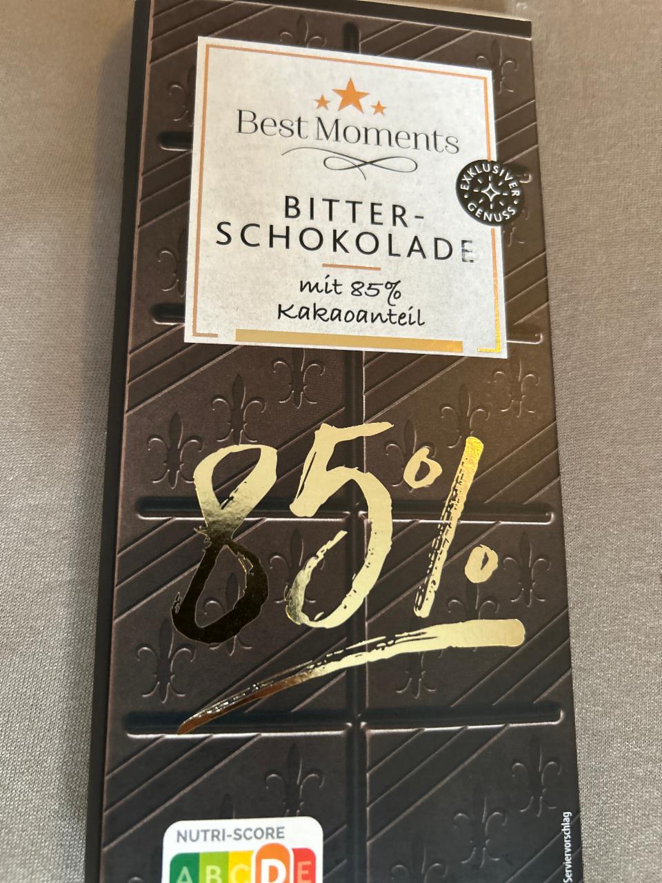 Fotografie - Bitter-Schokolade mit 85% Kakaoanteil Best Moments