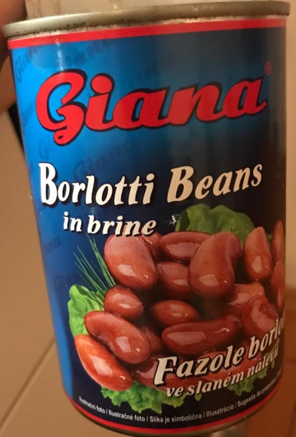 Fotografie - Borlotti beans in brine Giana