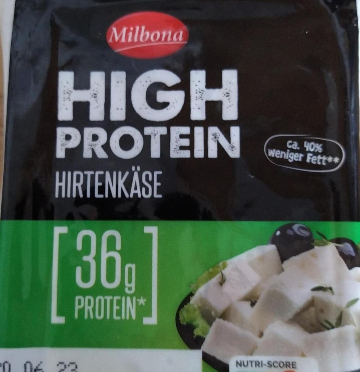 Fotografie - high protein Hirtenkäse 36g protein Milbona