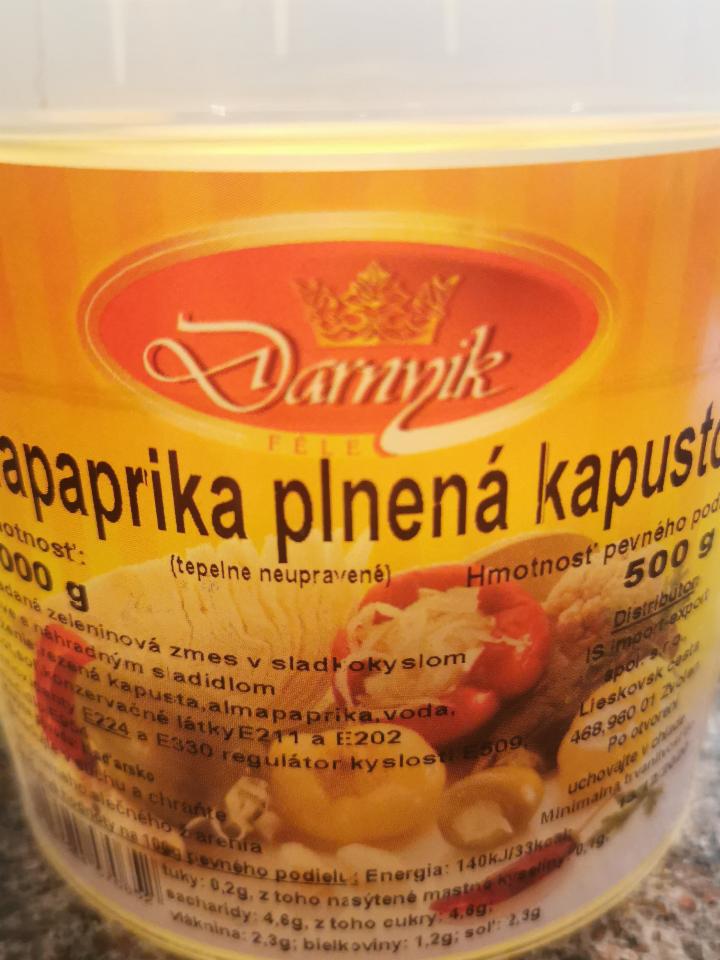 Fotografie - Almapaprika plnená kapustou