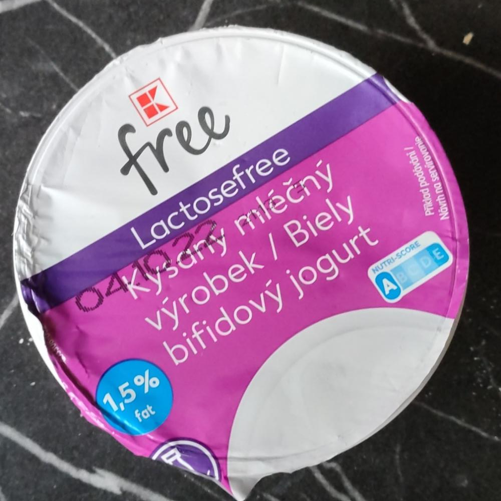 Fotografie - Biely bifidovy jogurt 1,5% K-free
