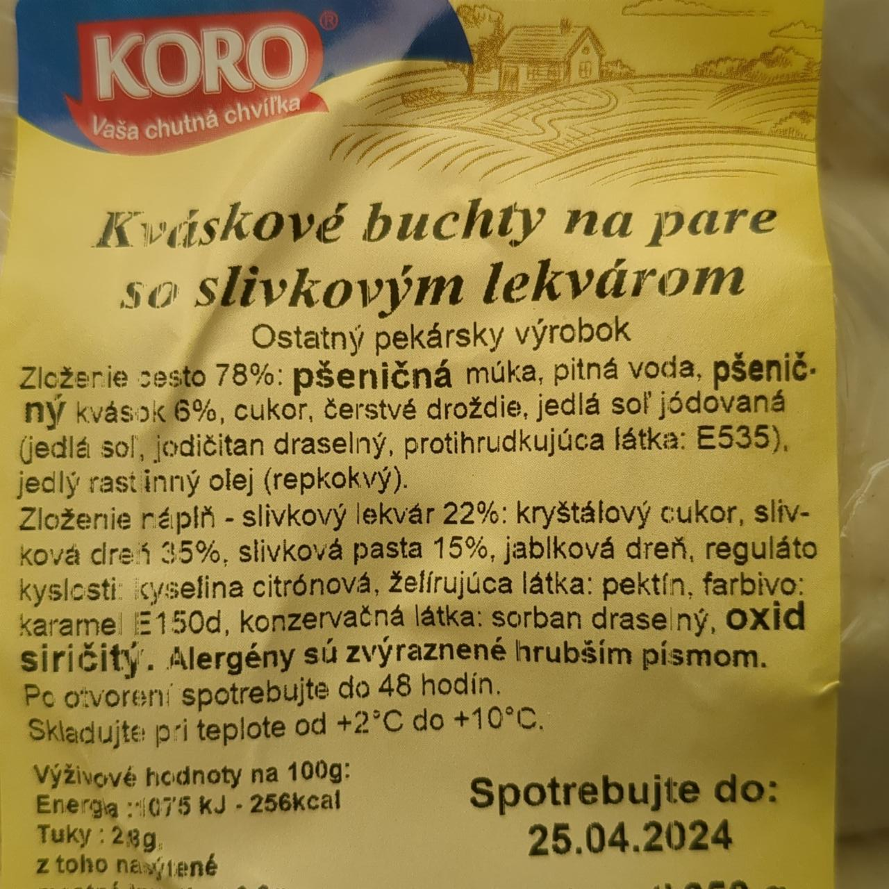 Fotografie - Kváskové buchty na pare so slivkovým lekvárom KORO