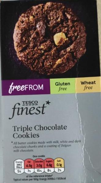 Fotografie - Tesco finest triple chocolate cookie