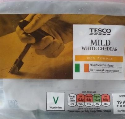 Fotografie - Mild White Cheddar Tesco