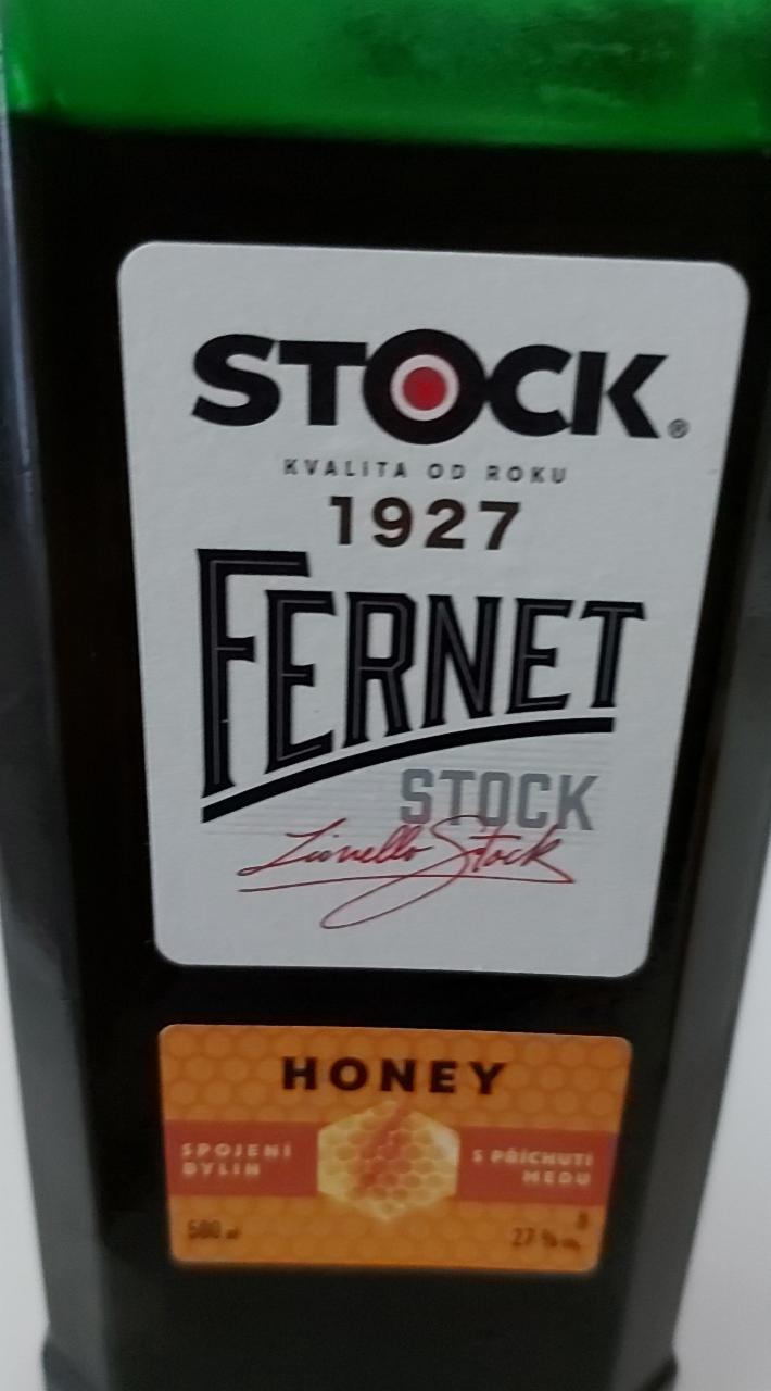 Fotografie - FERNET STOCK HONEY 27%