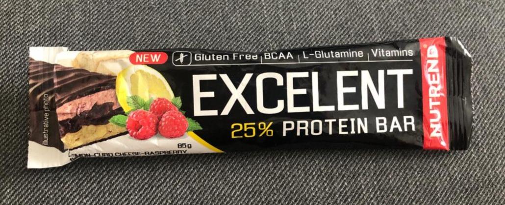 Fotografie - Excelent 25% protein bar Lemon-Curd Cheese-Raspberry Nutrend