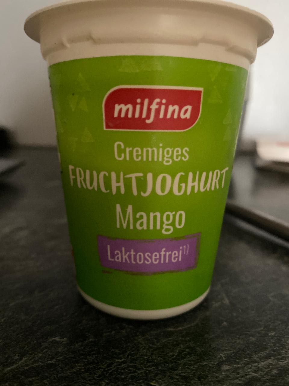 Fotografie - Fruchtjoghurt Mango Laktosefrei Milfina