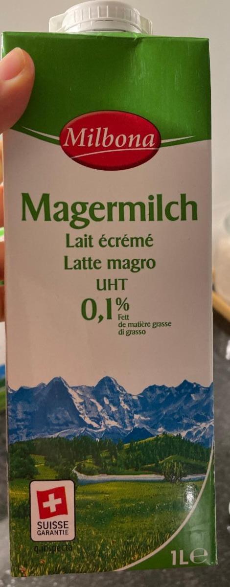 Fotografie - Magermilch 0,1% Milbona