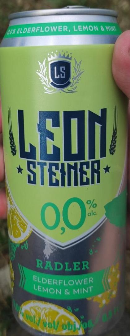 Fotografie - Leon Steiner Elderflower lemon & mint 0,0 % alc