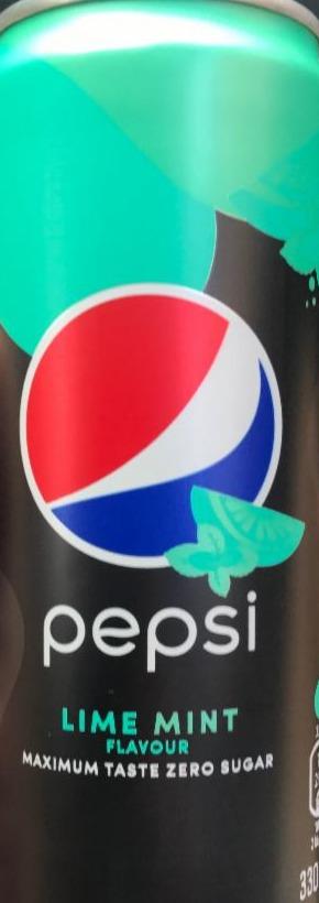 Fotografie - Pepsi Lime Mint maximum taste zero sugar