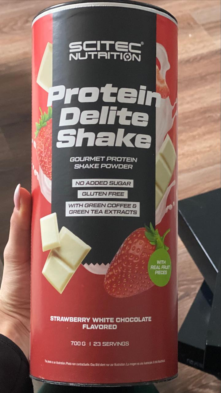 Fotografie - Protein Delite Shake Strawberry White Chocolate flavored Scitec Nutrition
