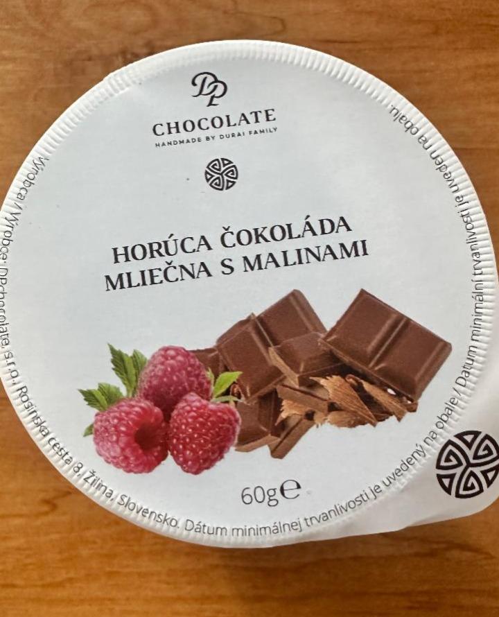 Fotografie - Horúca čokoláda mliečna s malinami DP Chocolate