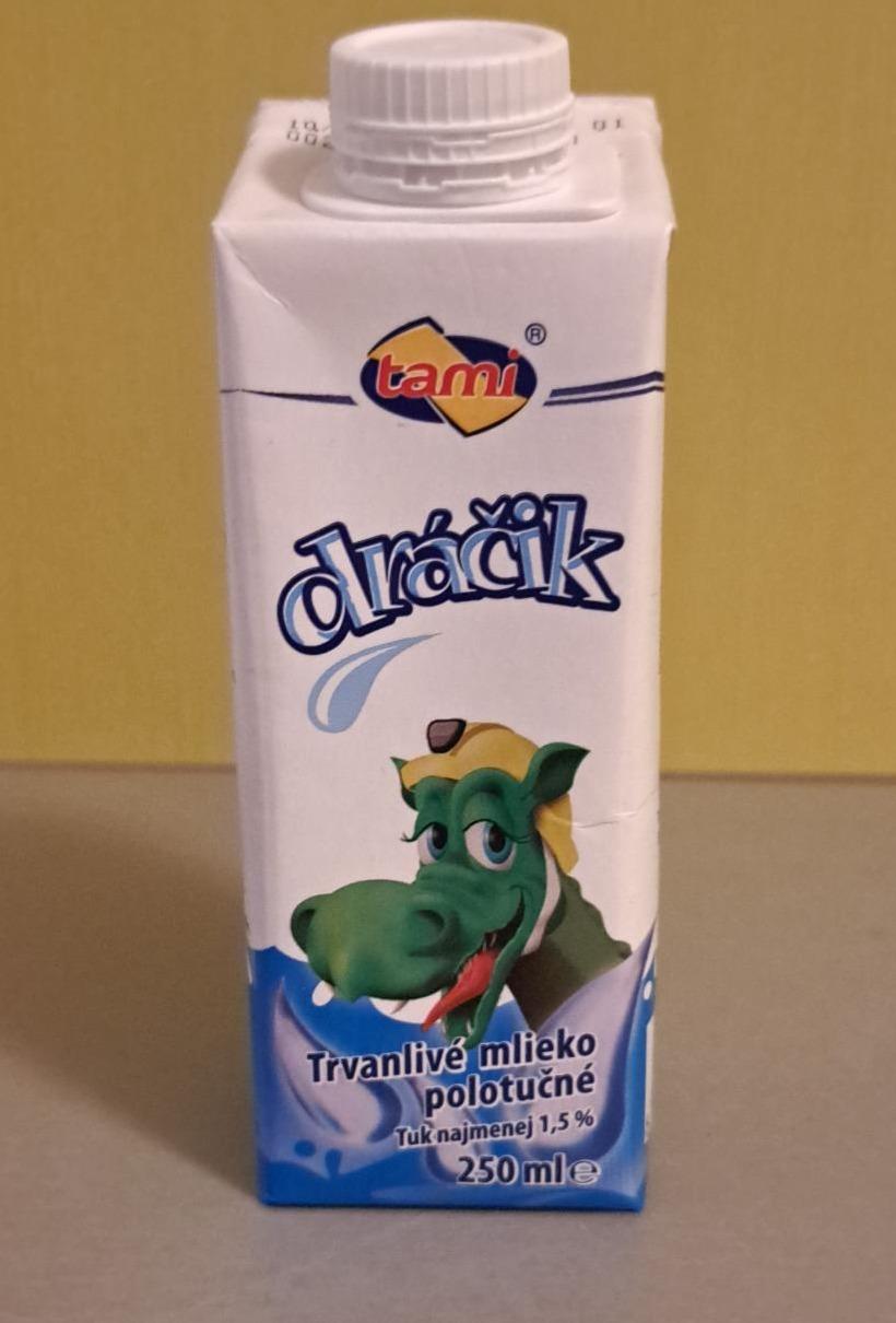 Fotografie - Dráčik Trvanlivé mlieko polotučné 1,5% Tami