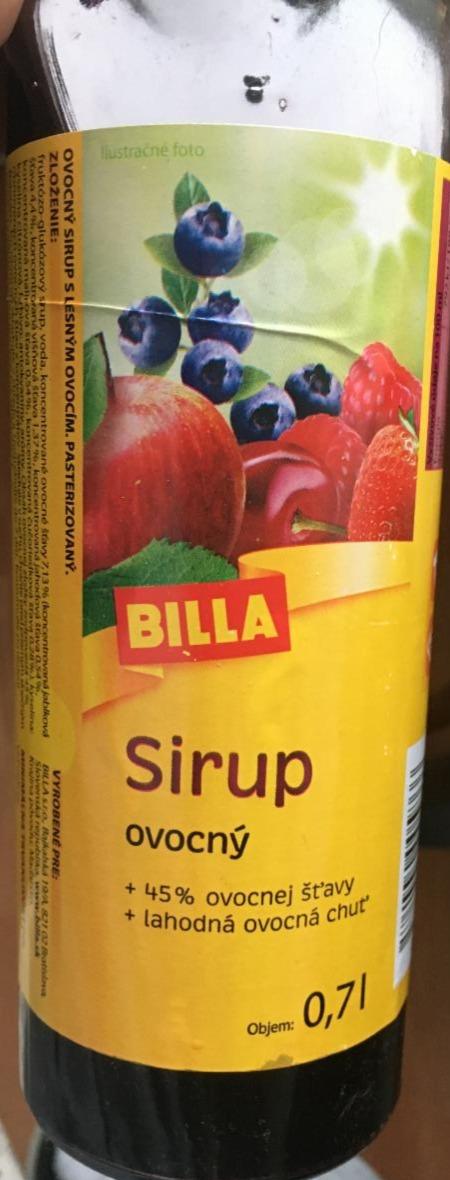 Fotografie - Billa Sirup ovocný