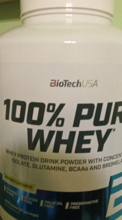 Fotografie - BioTech USA 100% pure whey banana