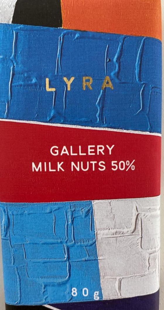 Fotografie - LYRA GALLERY MILK NUTS 50%