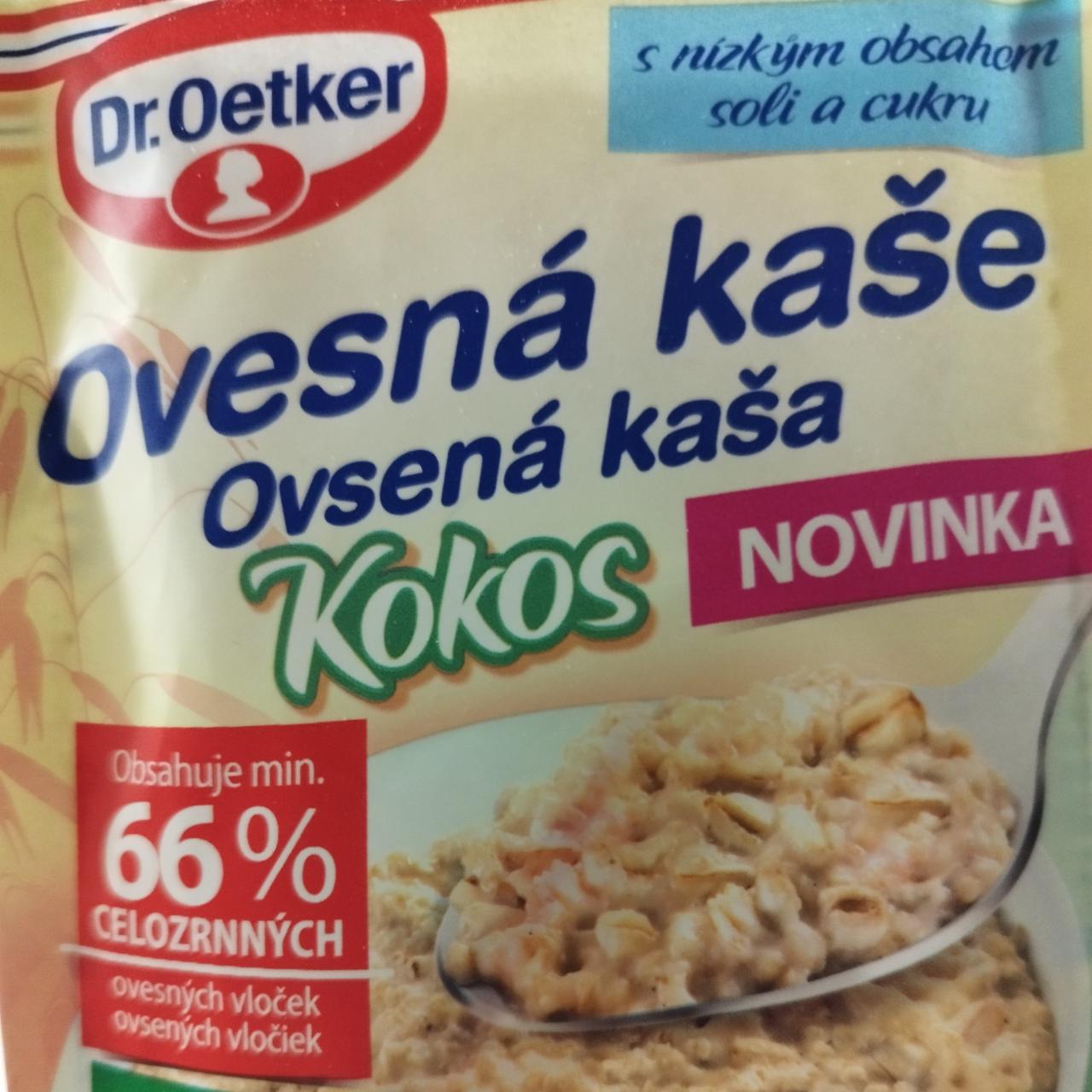 Fotografie - Ovsená kaša Kokos Dr.Oetker suchá zmes