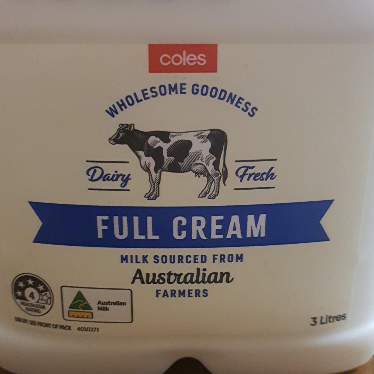 Fotografie - Full Cream Milk Coles