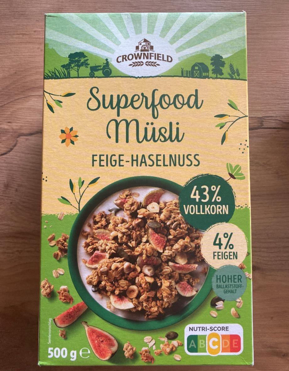 Fotografie - Superfood Müsli Feige-Haselnuss Crownfield