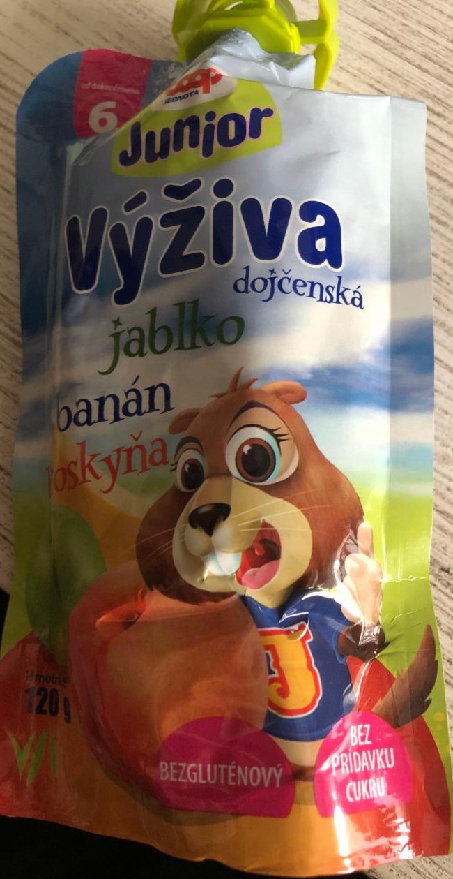 Fotografie - Výživa dojčenská jablko banán broskyňa Coop Junior