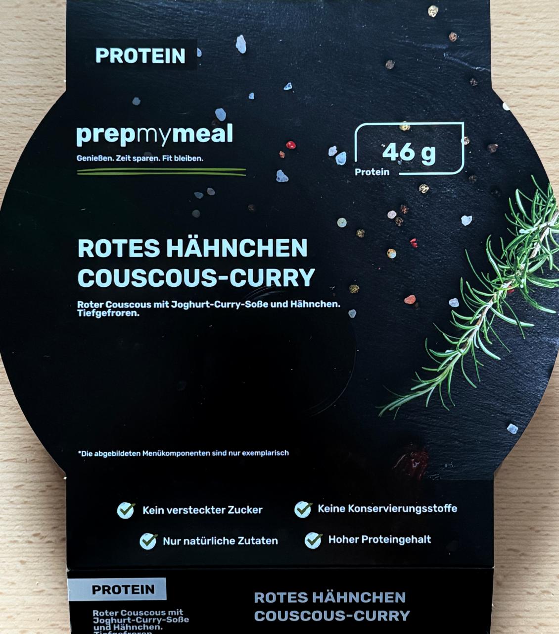 Fotografie - Rotes Hähnchen Couscous-Curry PrepMyMeal