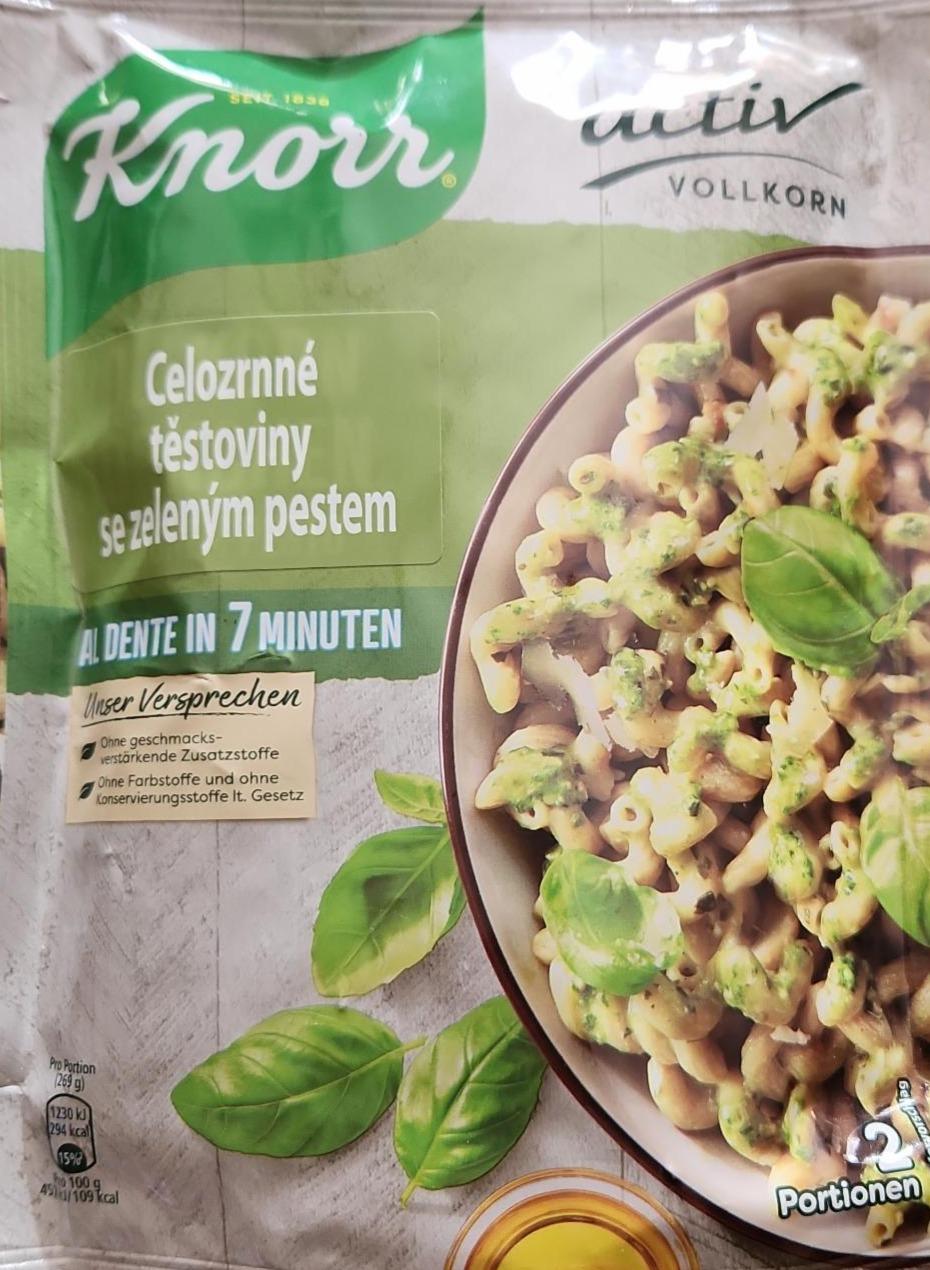 Fotografie - Celozrnné těstoviny se zeleným pestem Knorr