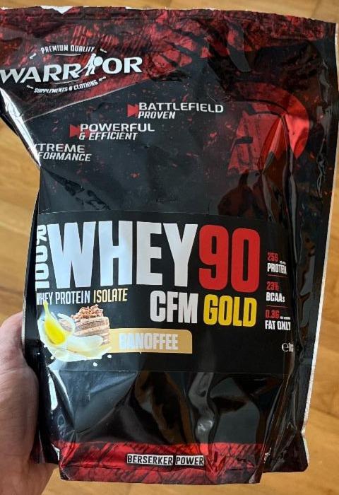 Fotografie - Whey 90 CFM Gold Protein Isolate Banoffee Warrior